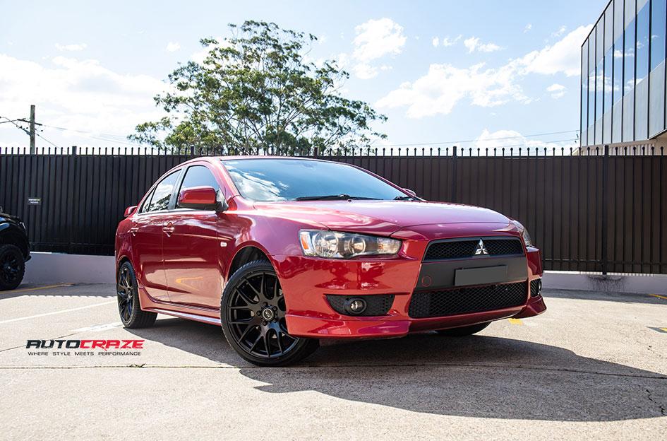 MITSUBISHI LANCER OX111 MATTE BLACK